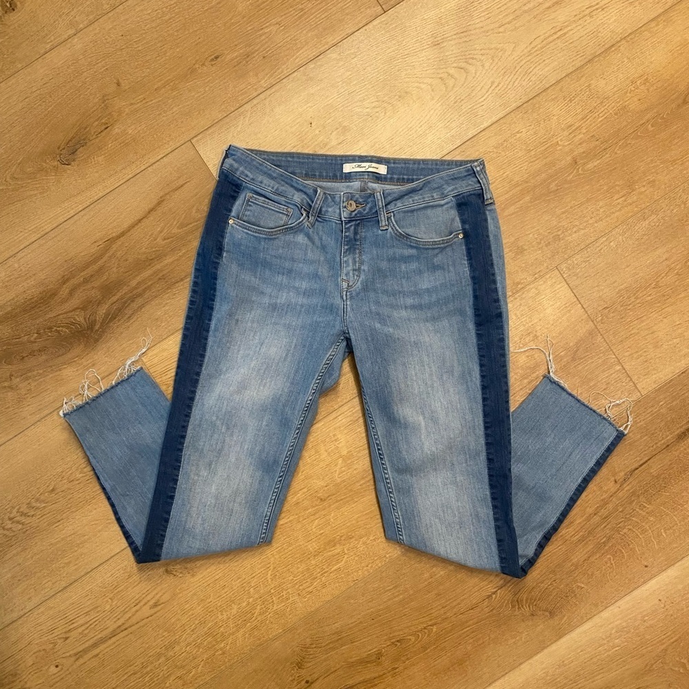 Mavi ADA Two-Tone Blue Ankle Jeans